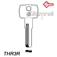 Silca 093 - klucz surowy mosiężny - THR3R